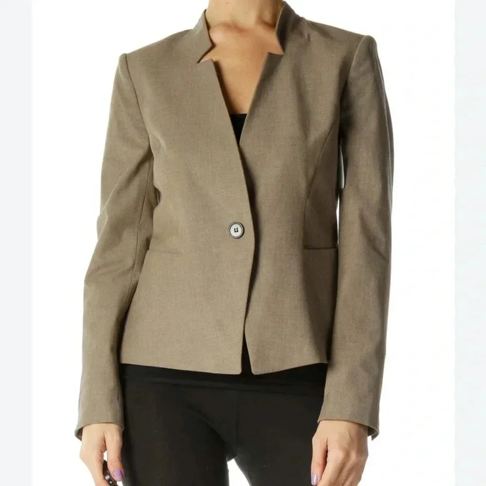 Ann Taylor Women’s One Button Blazer Jacket Size 4 Career